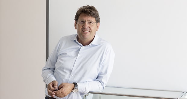 Thomas Eifert, Geschäftsführer von Gastromenü und Gastorevents in Ulm, im Gespräch.