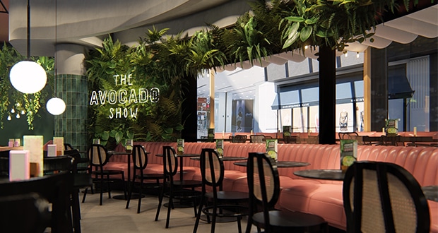 The Avocado Show feiert in Stuttgart Deutschlandpremiere. Unter dem Motto „Pretty Healthy Food“ bietet das Restaurant Speisen rund um die Frucht an.