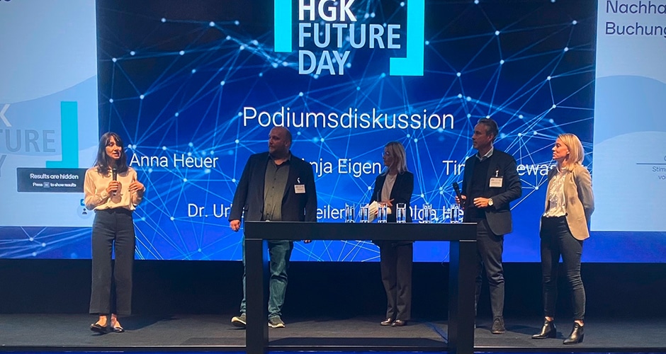 Auf dem HGK Future Day tauschten sich die Teilnehmer über die Möglichkeiten der Hotellerie aus.