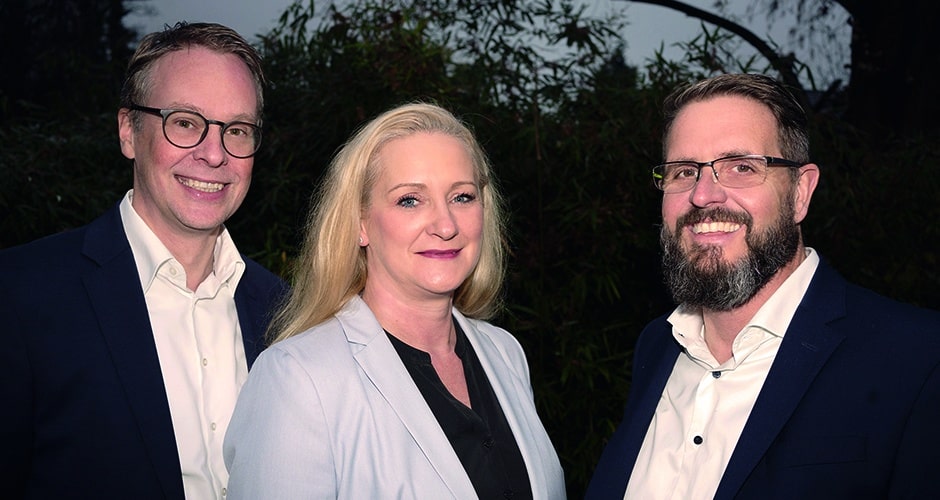 Die LebensWert Gastgeber (v. l.): Klaus Richter, Claudia Richter, Christoph Kleinhans.