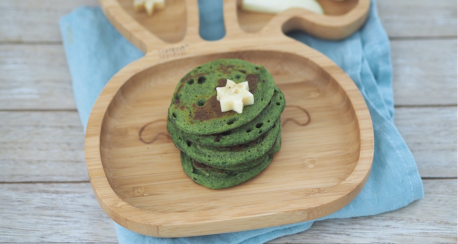 Grünkohl-Bananen-Blinis nach einem Rezept von Miss Broccoli – da greifen auch Gemüsemuffel gerne zu. (Quelle: Moana Werschler)