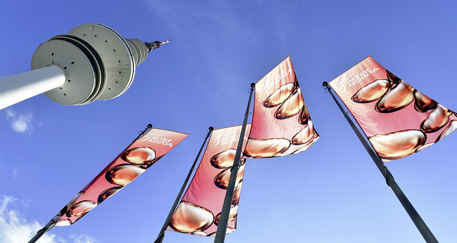 Fahnen der Internorga inklusive Fernsehturm