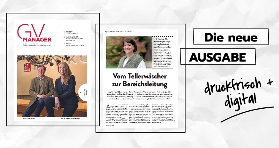 Koch oder Roboter – wie die Gemeinschaftsverpflegung von morgen aussieht, daran scheiden sich (noch) die Geister. Dieses und weitere praxisrelevante Themen hält GVMANAGER 5/2023 bereit.