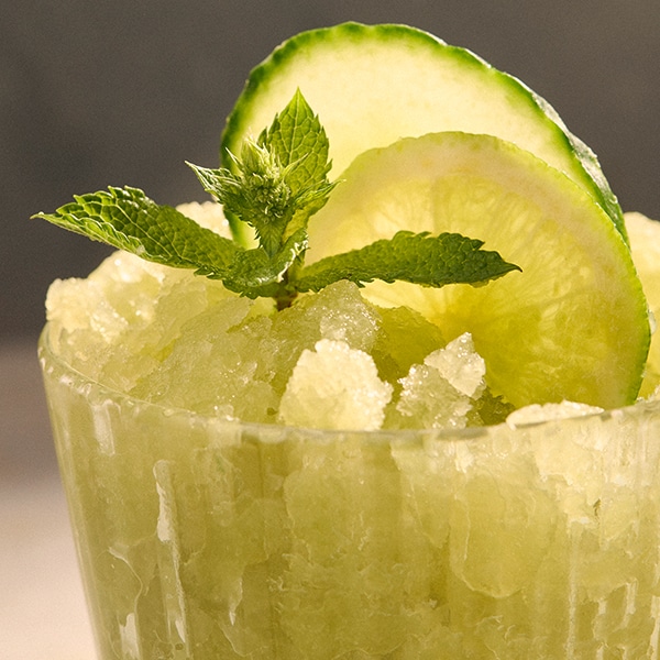 Cold Brew Limetten-Minze Gurken Granita