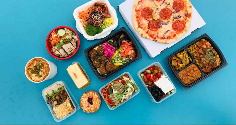 Einweg-Kunststoff-Lebensmittelverpackungen