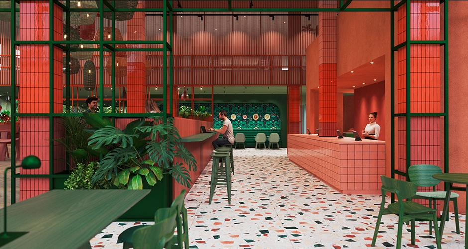 Auf 40.000 Quadratmeter ist im Büroneubau Heads ein neues Mitarbeiterrestaurantkonzept entstanden – mit eigener App, Barista-Bar, Vitalbar und Fine Dining. Das Ziel: zufriedenere, resilientere und gesündere Mitarbeiter.