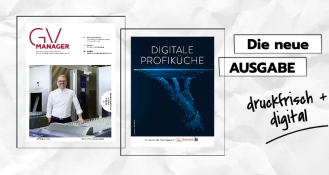 In GVMANAGER 9/2023 dreht sich alles um die Digitale Profiküche. Was ist heute in Sachen Digitalisierung schon möglich, was kommt morgen? Außerdem stellen wir die Nominierten für die GV-Manager und GV-Teams des Jahres 2023 vor.